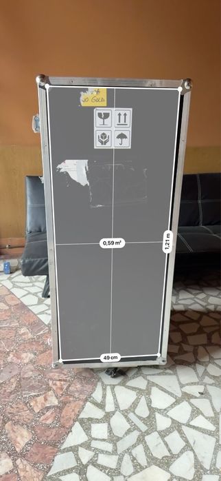 Flight case profesional ,cutie transport,cu rotii