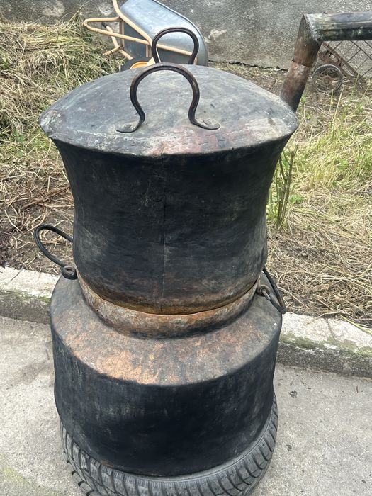 Cazan de țuică 120 litri cu mestecător se vinde complet