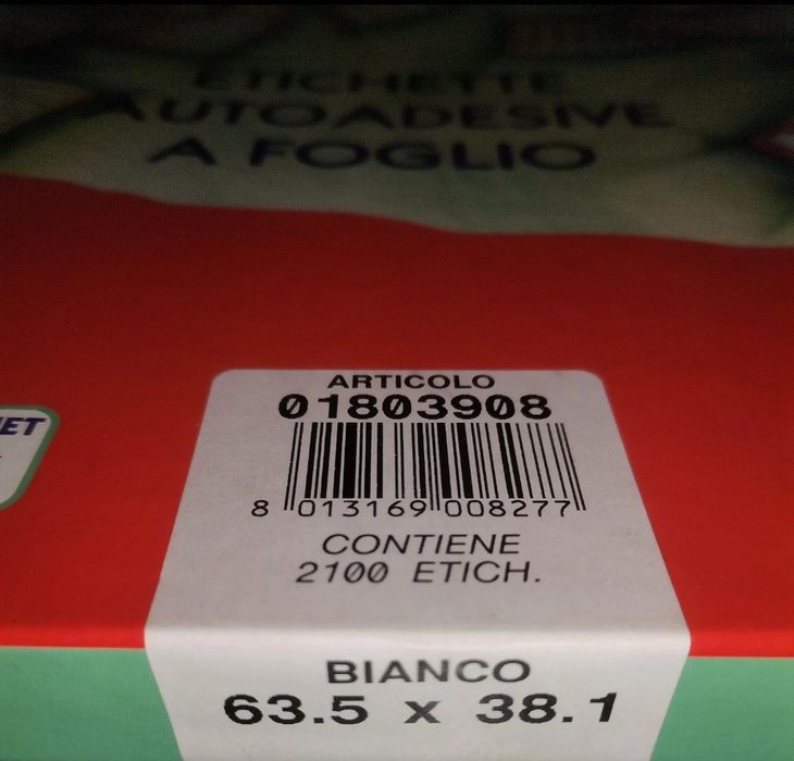 Etichete adezive 63,5 x 38,1