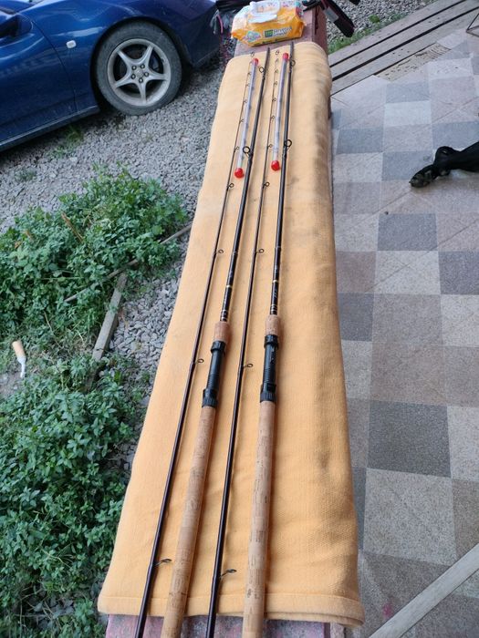 2 Lansete feeder Korum Allrounder 10ft/1,1 lb+husa Delphin Porta 2/3,6