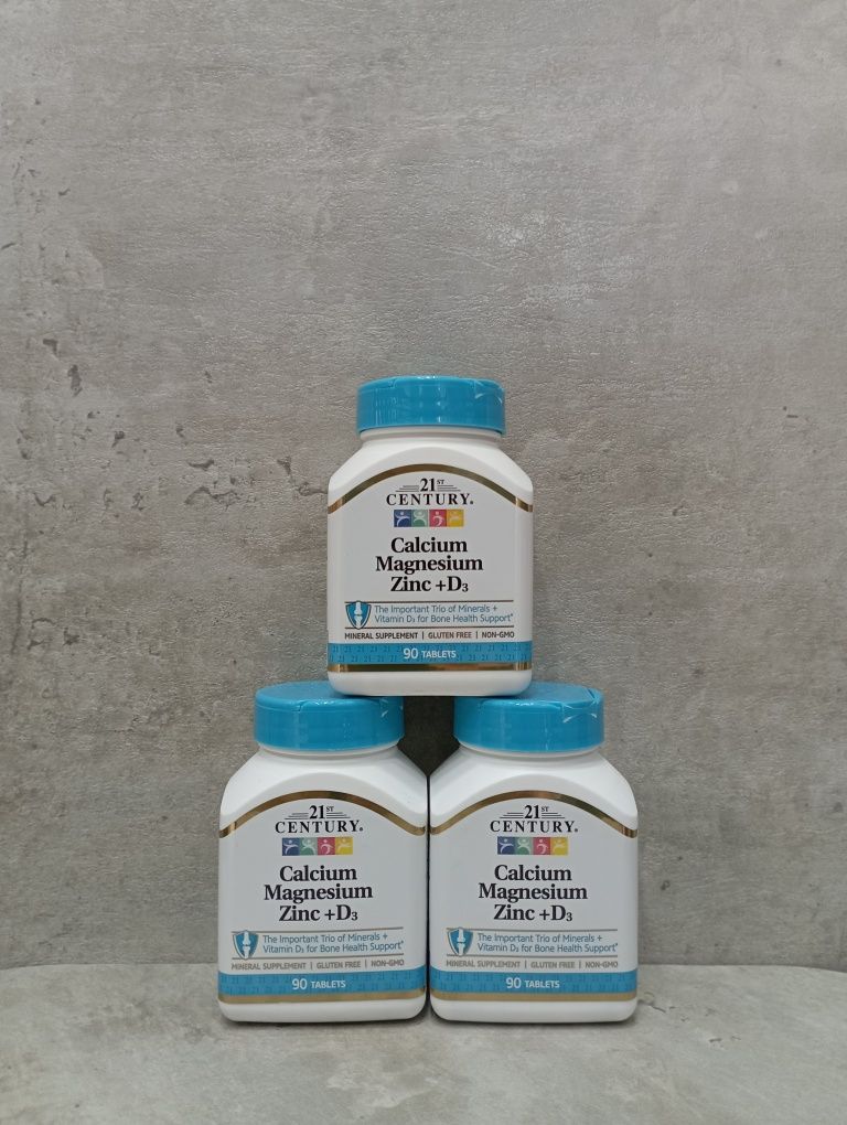 21st Century Calcium Magnesium Zinc + D3 90tablets