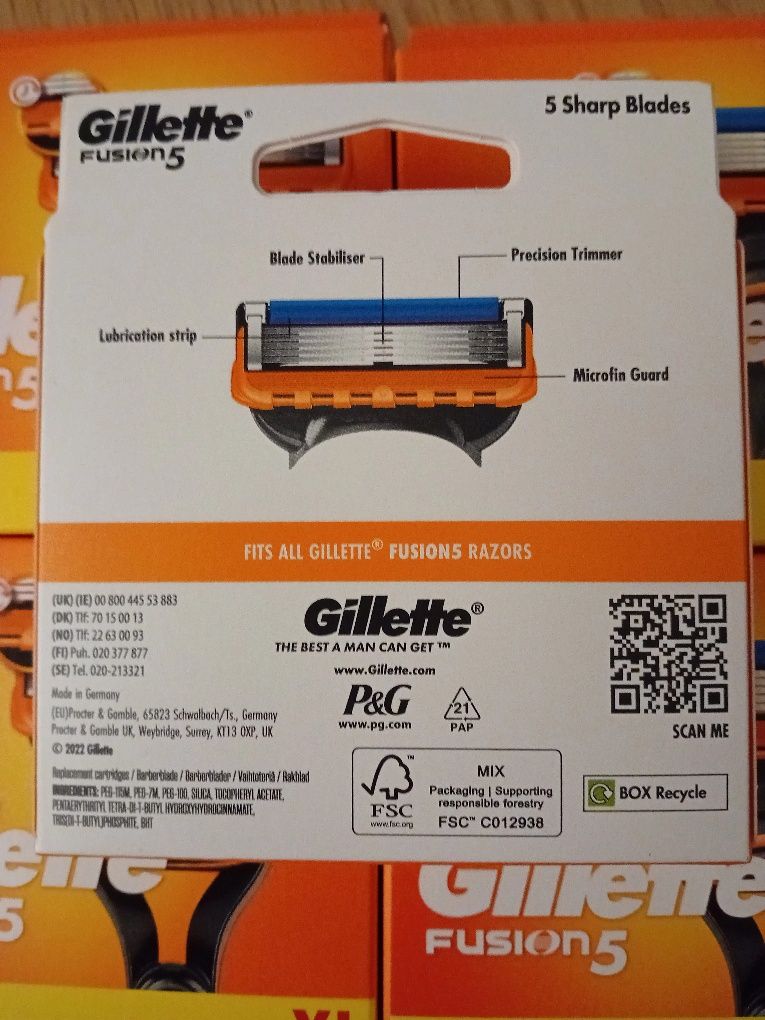 Rezerve Gillette fusion 5 noi 8buc. 85ron