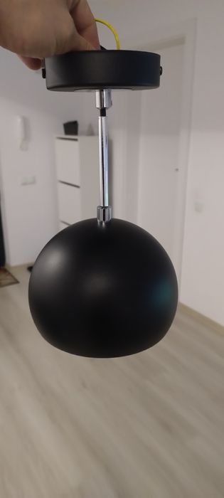 Lampa pendanta Luminex,Metal,Negru