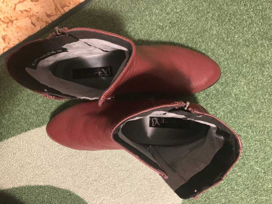 Caprice дамски боти, цвят Bordeaux Nappa, размер 40 EU