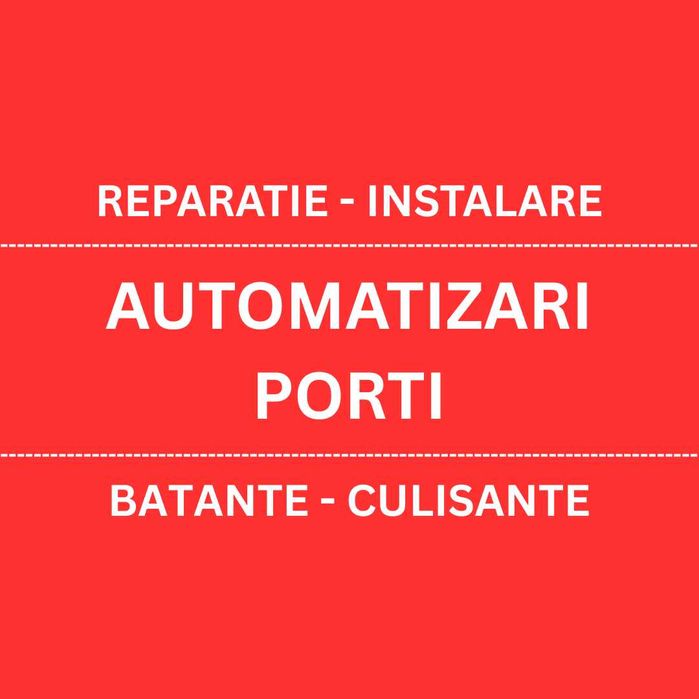 Reparație, service, revizie automatizari porți batante, culisante
