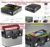 ALLPOWERS™ Електро Станция Слънчев Генератор Къмпинг Соларна Банка