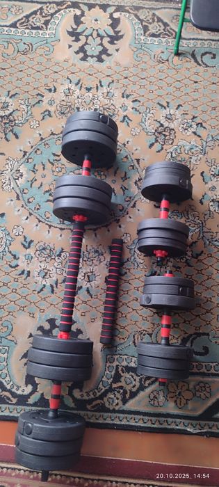 Штанга+ гантели 50 кг( новая)