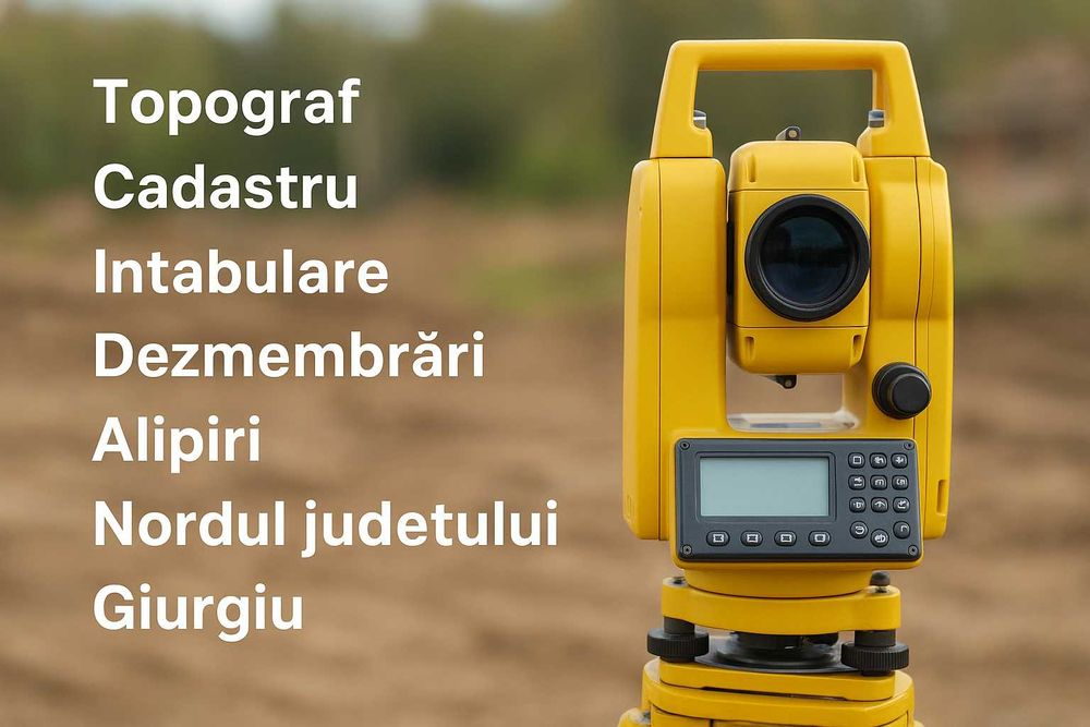 Cadastru, intabulare, topografie – Nord jud. Giurgiu