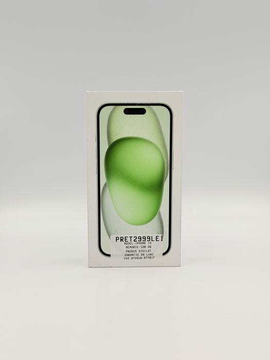 Magazin Apple iPhone 15 Green Sigilat 128gb in Rate cu Garantie