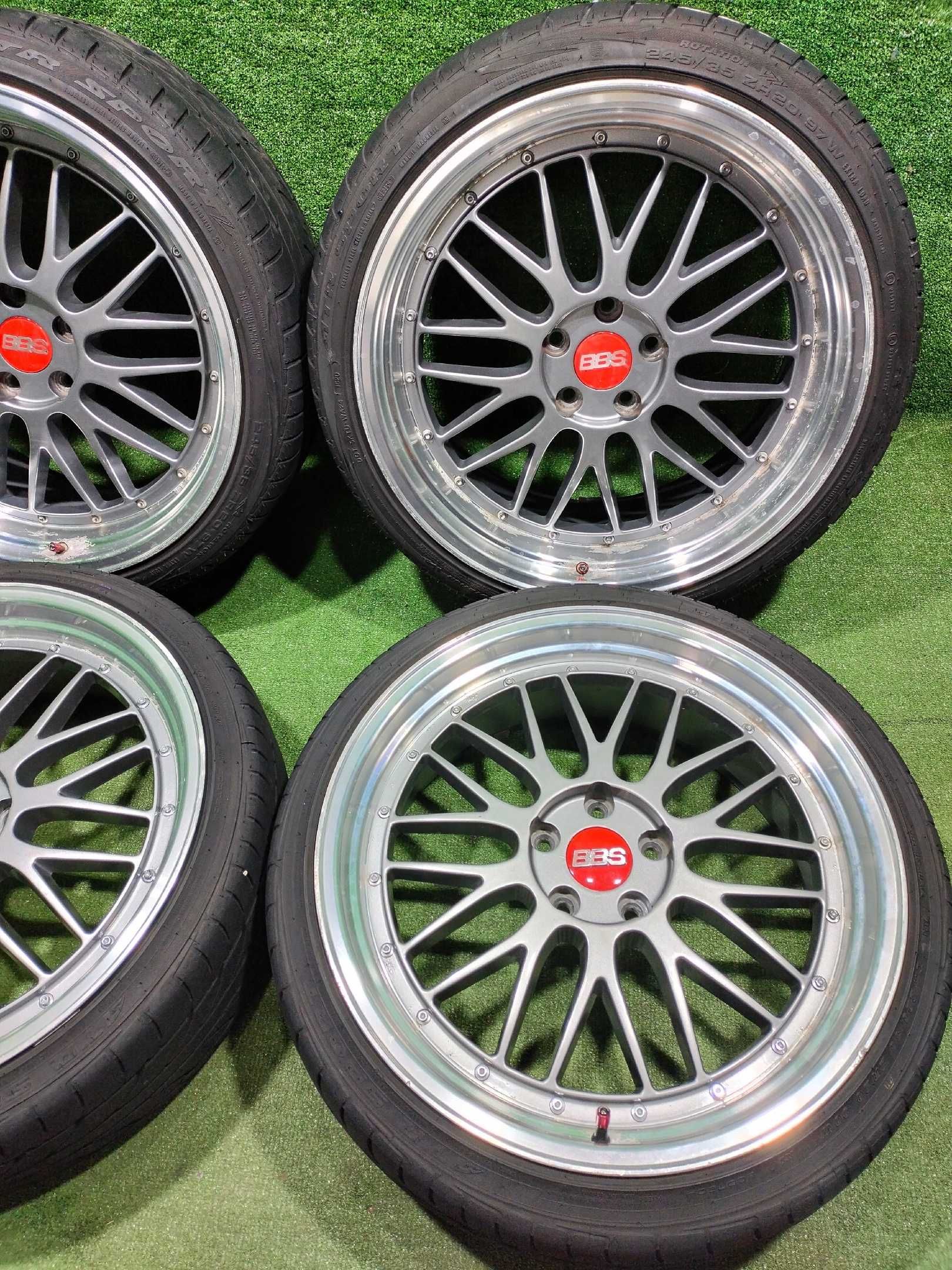 Продам Диск с шинами BBS LM с двойной полкой разноширокие R20 5/114,3