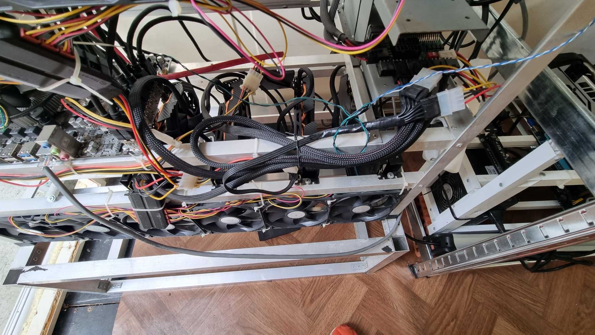 11x 580 8GB Mining Rig Копачка за криптовалути