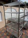 Raft inox cu polita din bara