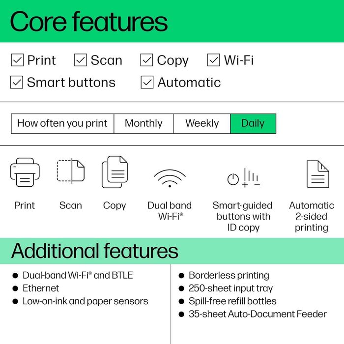 Многофункционален принтер HP Smart Tank 7307, цветен, безжичен