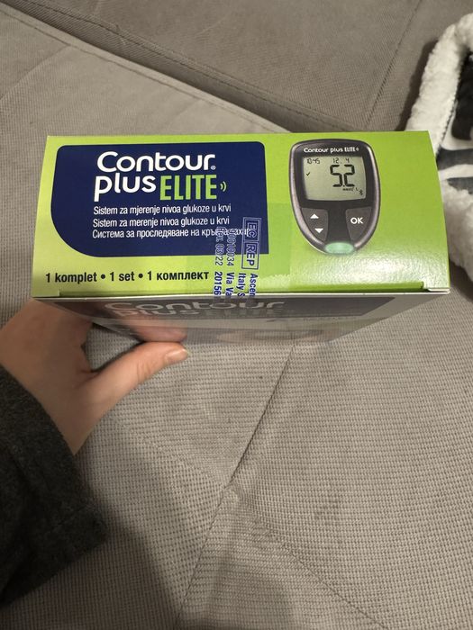 Чисто нов комплект глюкомер Contour plus elite