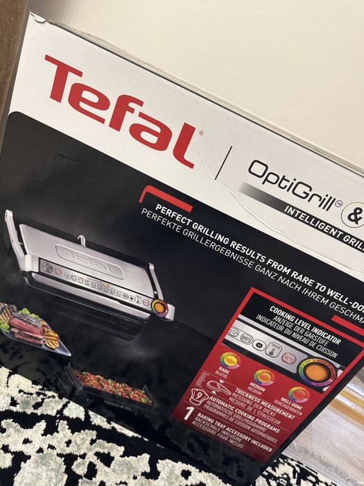 Умный электрогриль Tefal Optigrill + XL GC724D12