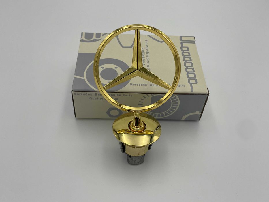 Emblema compatibila capota Mercedes auriu