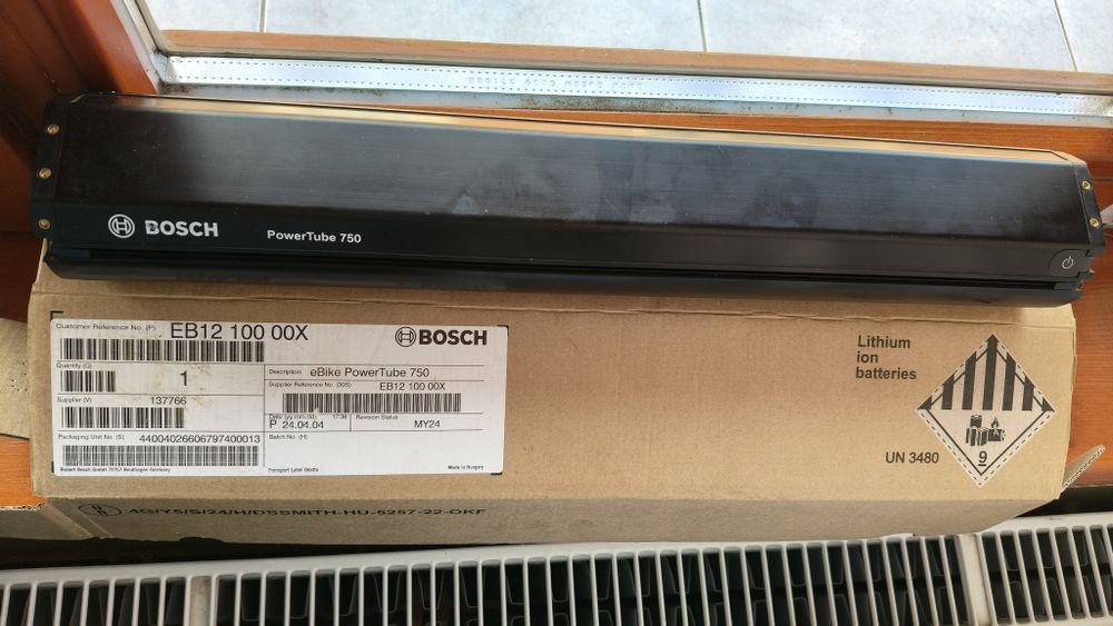 Baterie/ baterii powertube bosch 750 wh smart și 625 smart