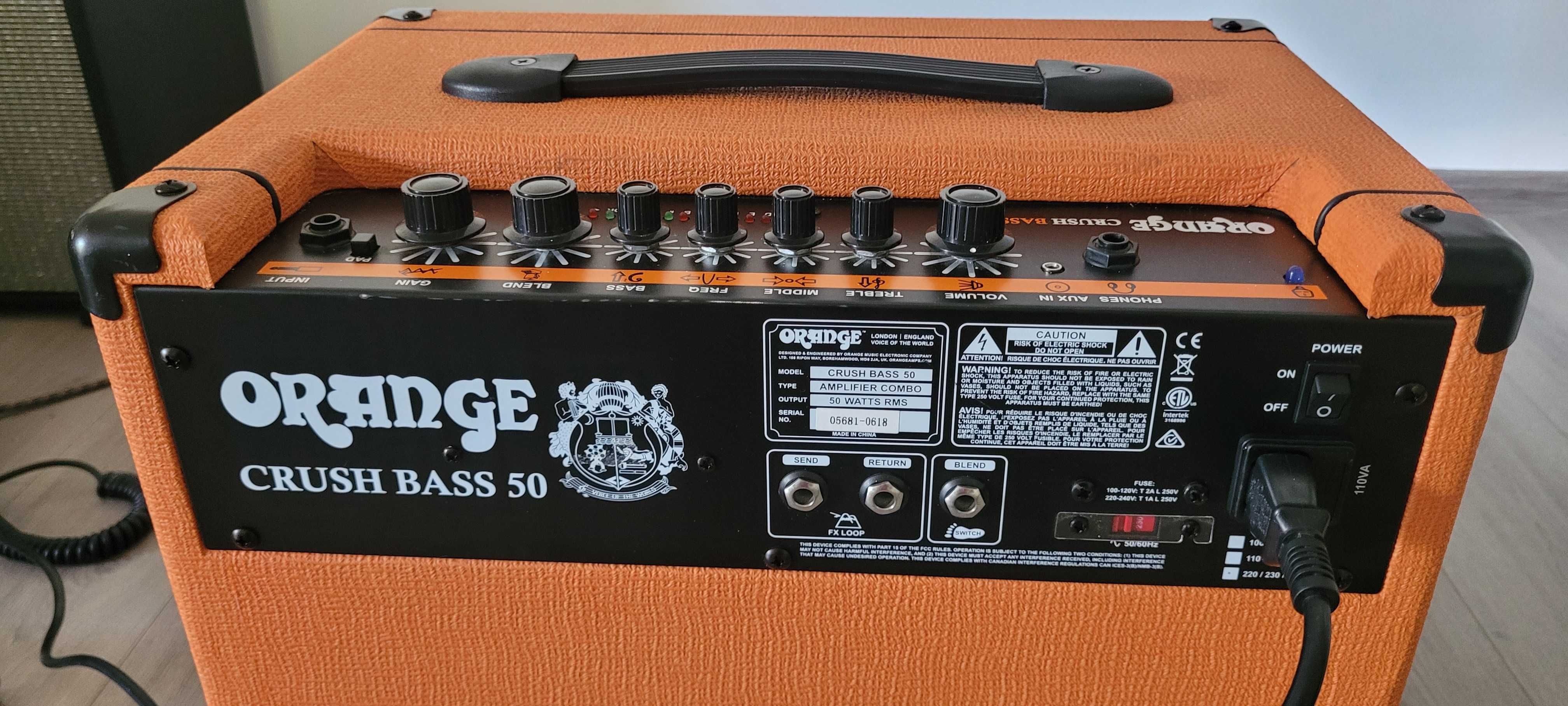 Vând bass amp Orange Crush Bass 50