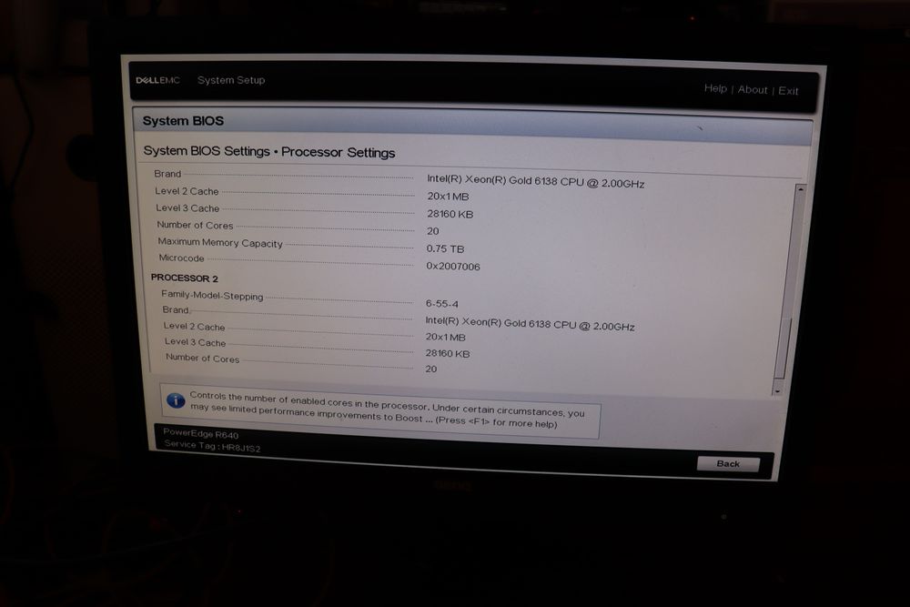 Server Dell PowerEdge R640 1U 10 Bays-8 NVME 40 Cores 128Gb - Aug 2027