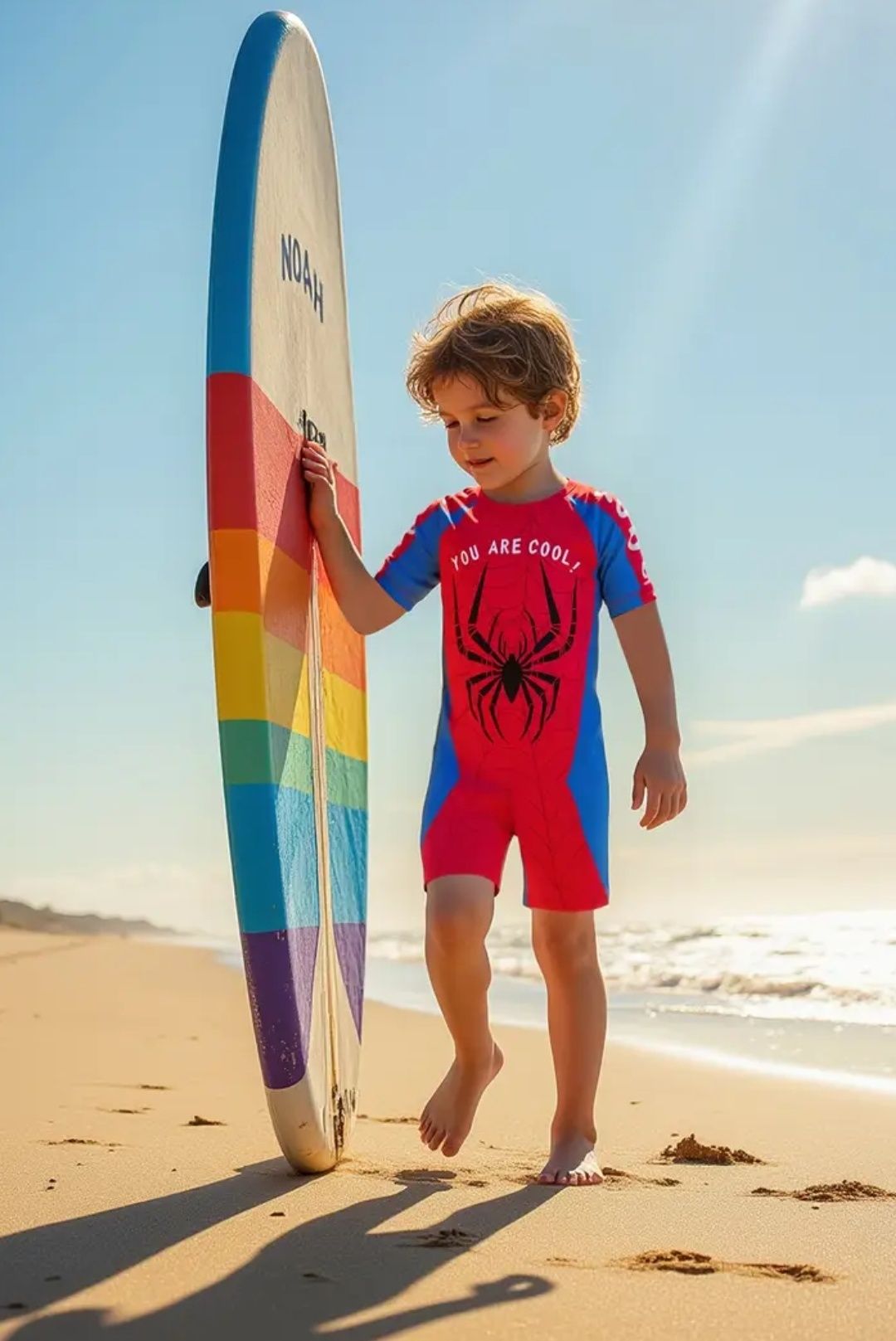 Costum de baie spiderman