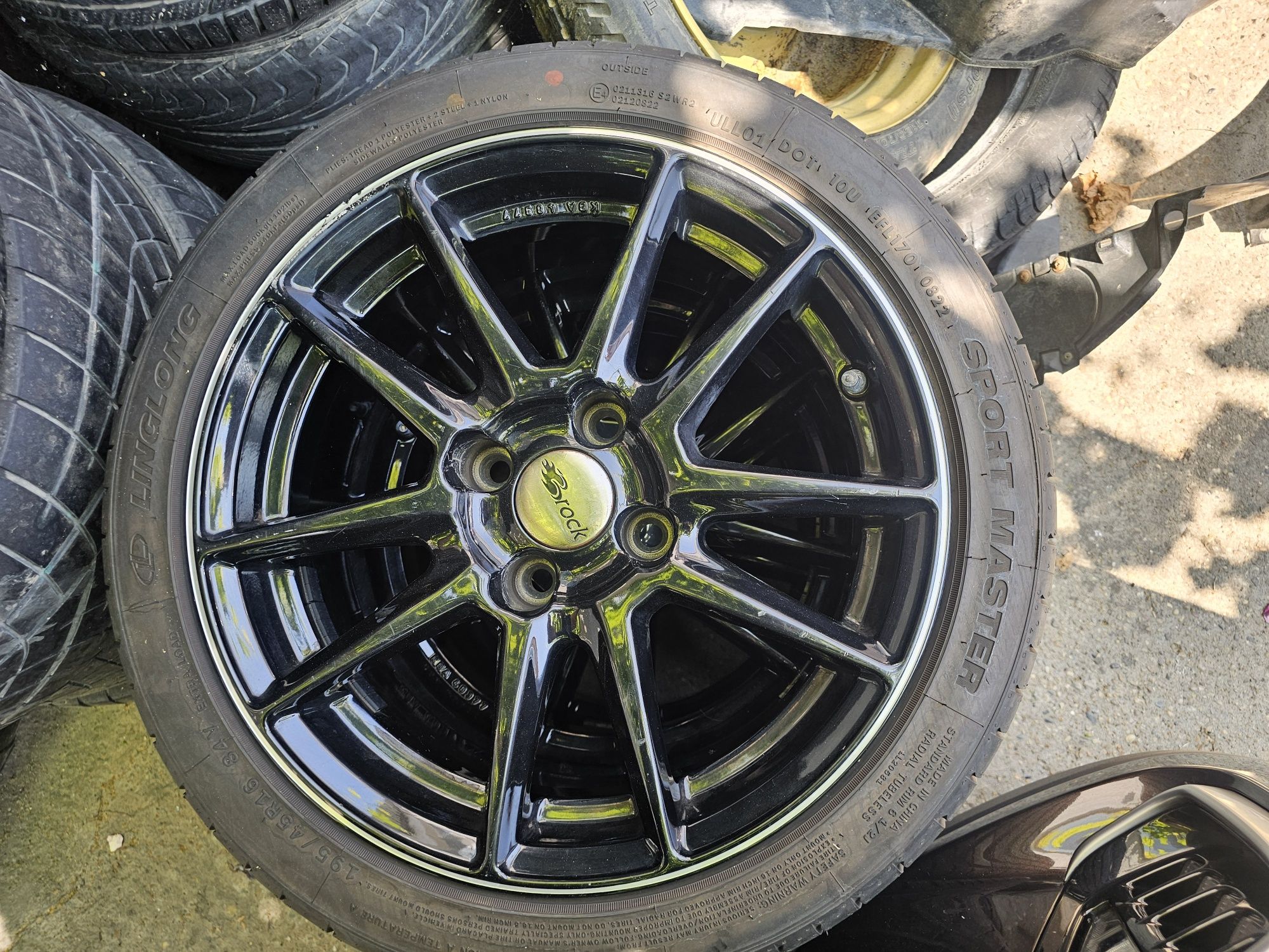 Джанти с гуми  Brock  R16 6.5J 4x108 гуми 195 45 16