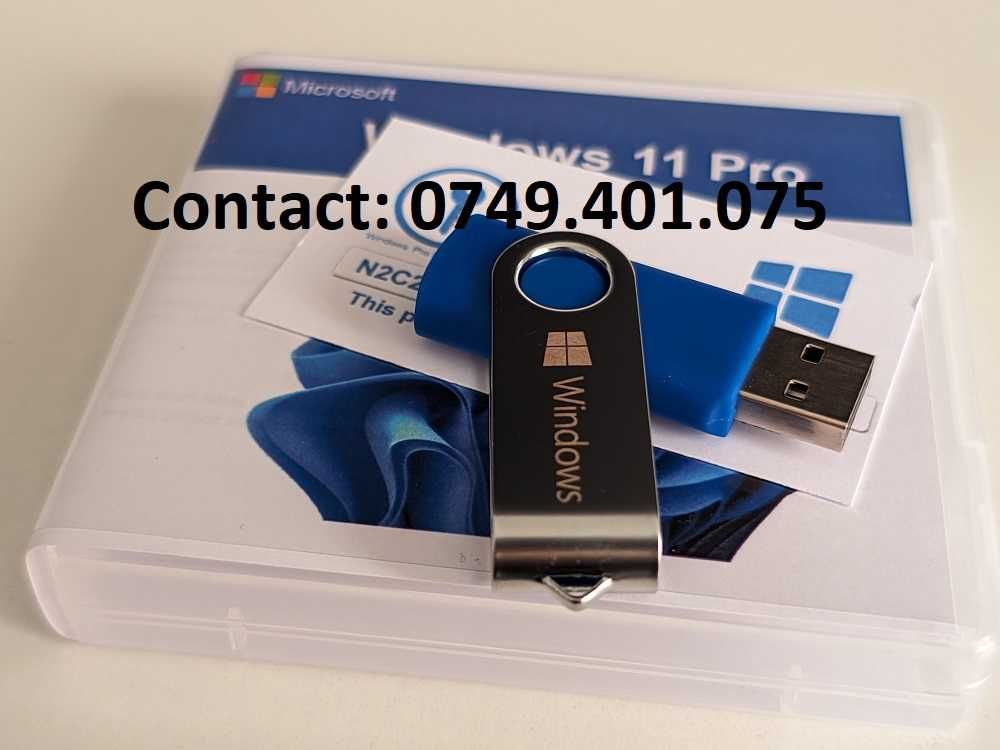 Stick-uri USB noi nouțe cu Windows 10 sau 11 Professional cu licență!