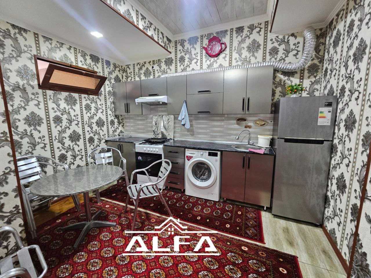 2 xonali qilingan 50m² +45m² podval remontli, 1-qavat.