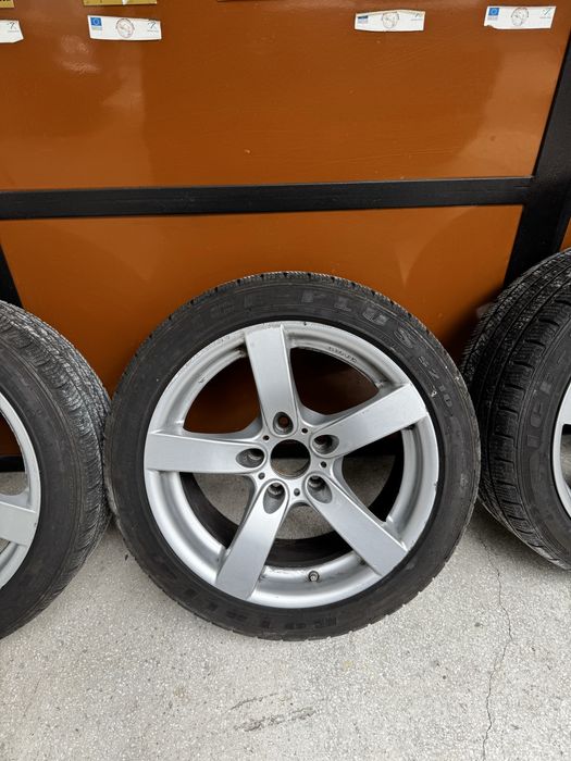Лети джанти 17ки за БМВ 5x120 със зимни гуми 225/45/17 DOT 2222 BMW