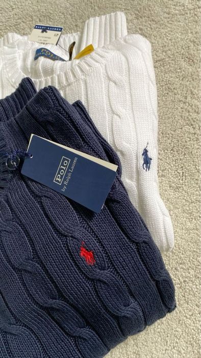 Ralph Lauren Sweaters White&Darkblue