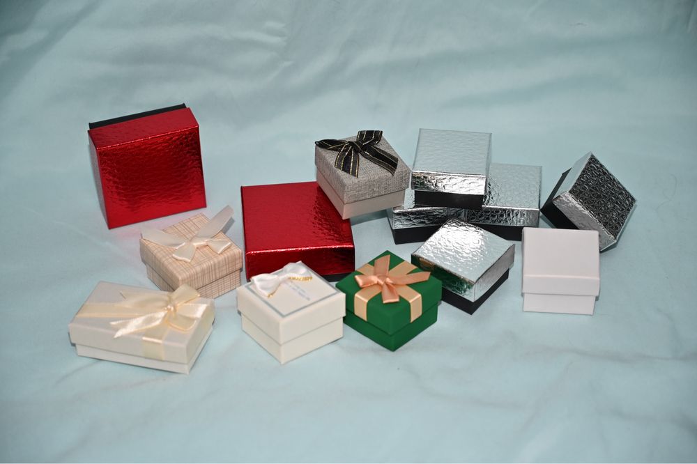 комплект новых коробочек для колец, украшений, ювелирных изделий