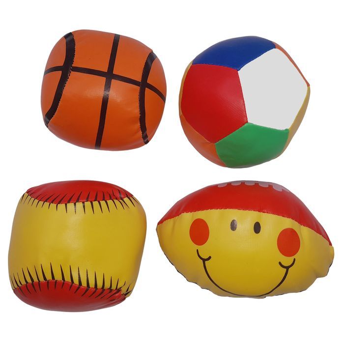Set 4 mingi jonglat IdeallStore®, spuma poliuretanica, multicolor