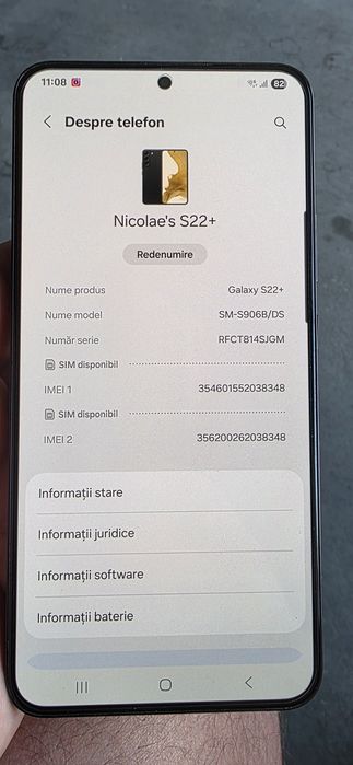 Samsung  Galaxi S22 plus impecabil
