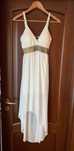 Rochie asimetrica high-low, de voal, marime XS/S