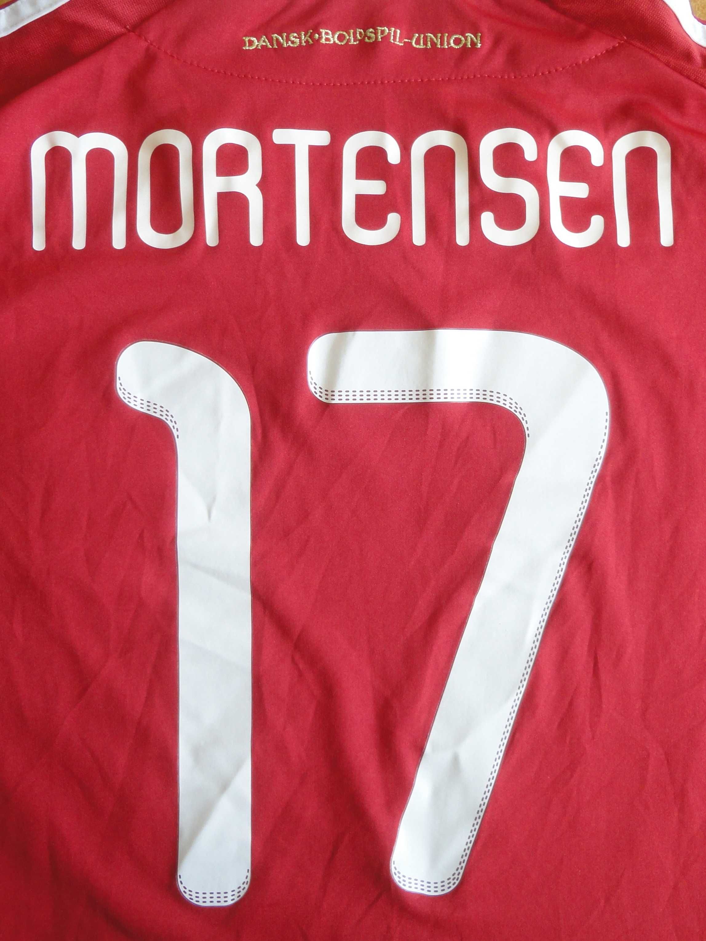 Футболна фланелка на Дания #17 Mortensen, размер - XL