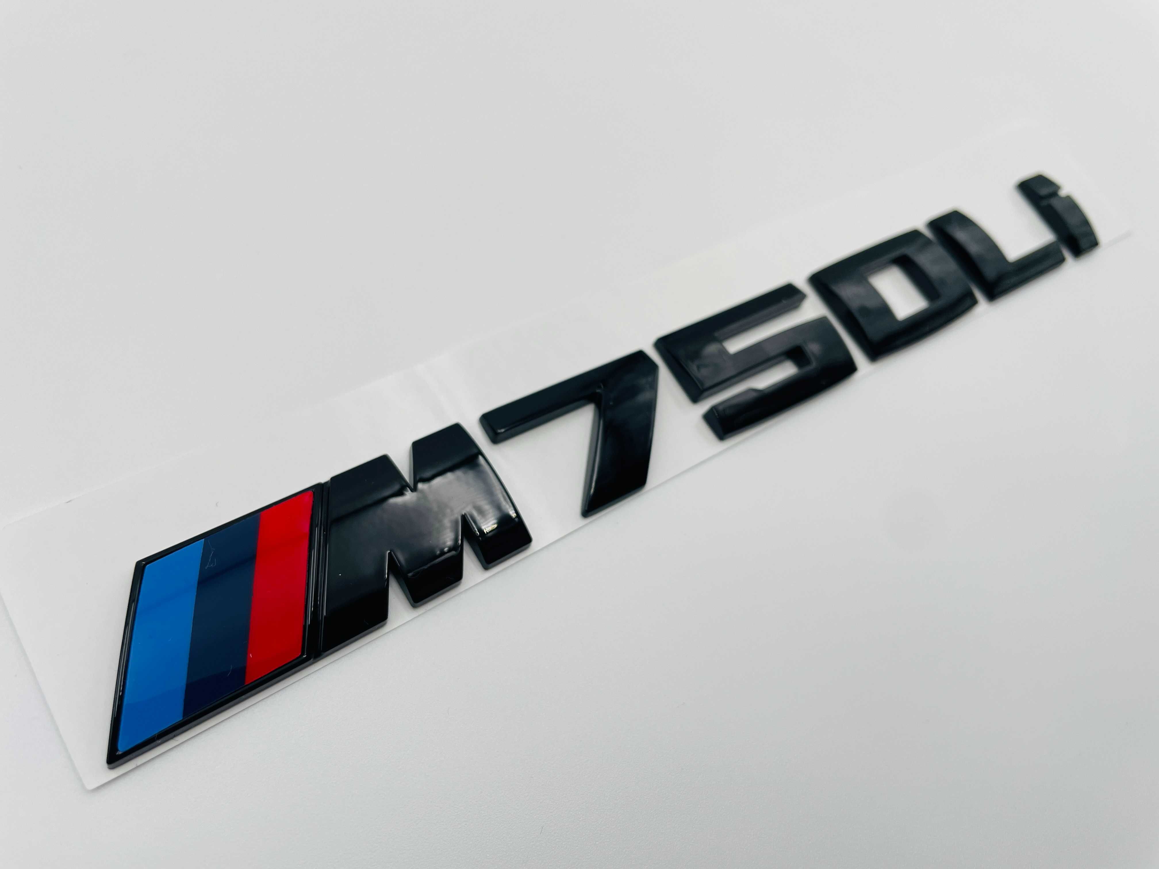 Emblema compatibila BMW M750Li negru