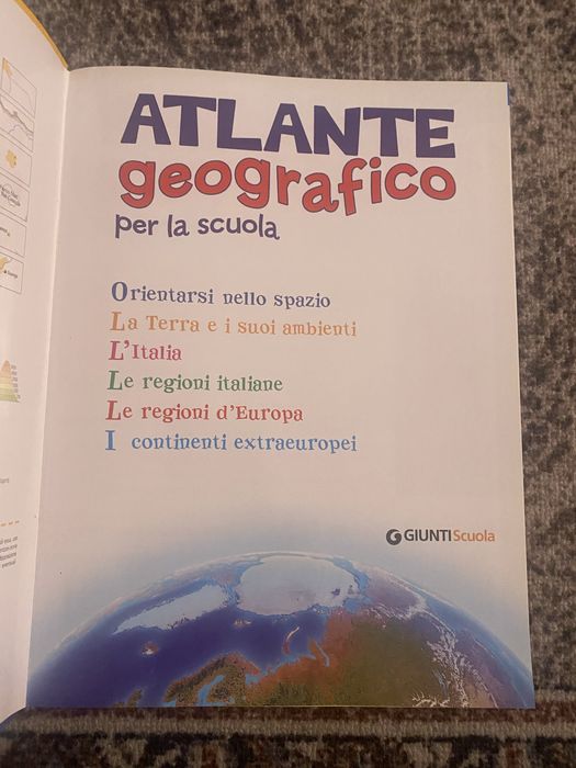 Atlas geografic Italia ,Europa,Asia