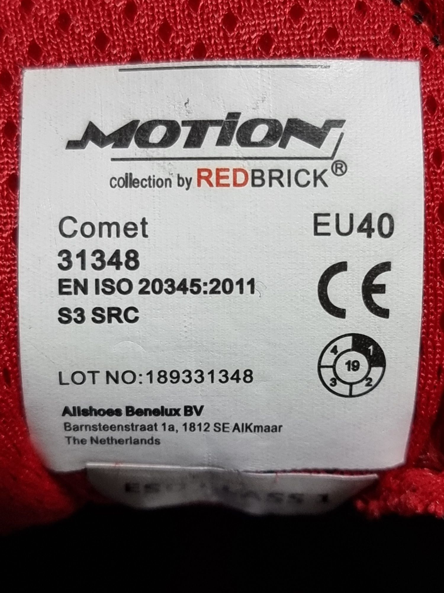 Redbrick Motion Comet -S3 предпазни обувки 40 номер