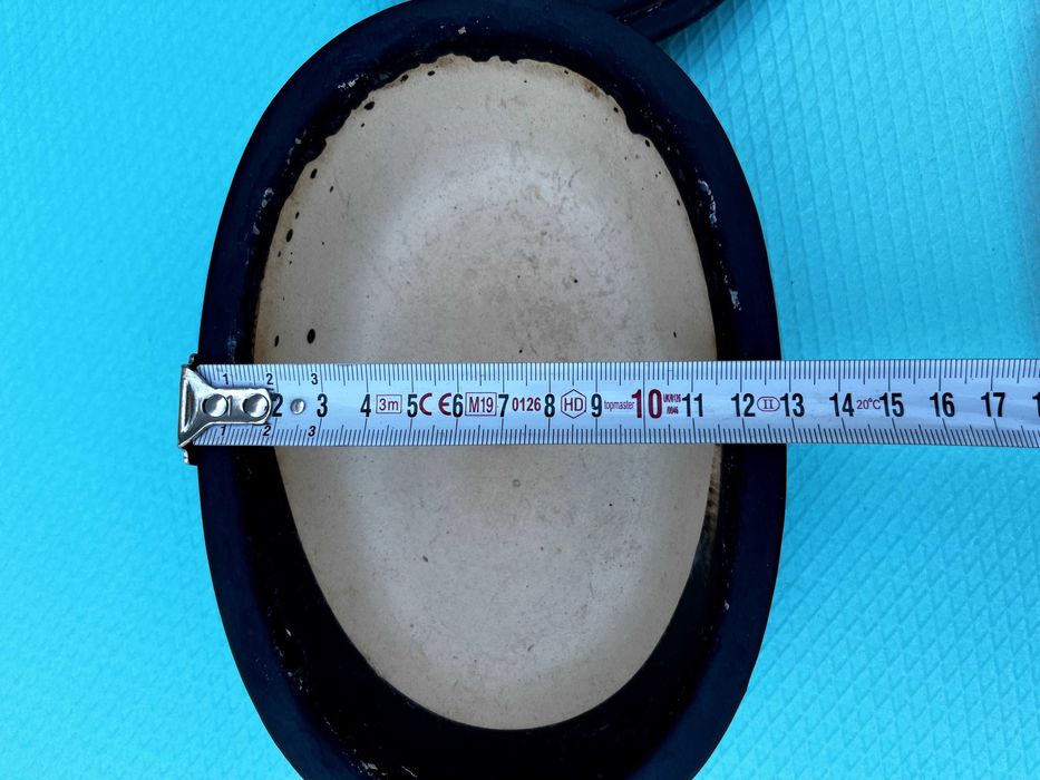 Керамична саксия за бонсай – овална, с подложна чинийка