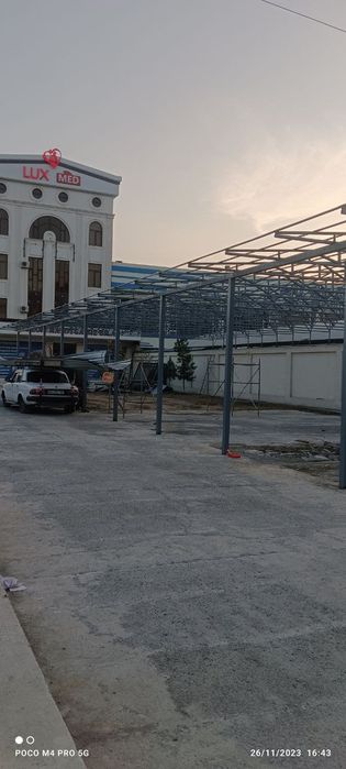 Том навес парник кантинер профилдан тез ва кулай хамёнбоп