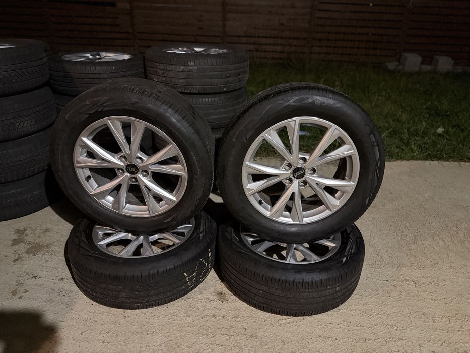 Jante Audi VW Skoda 5x112 cu cauciucuri vară 235/55 R18