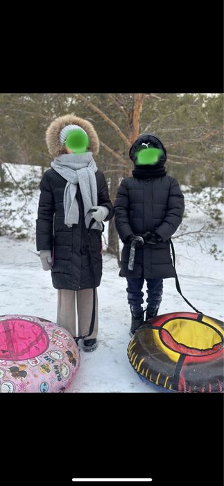 Зимние куртки мальчик и девочка