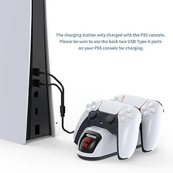 Dublu incarcator controller fast charge psp 5 ps 5 PlayStation 5 led