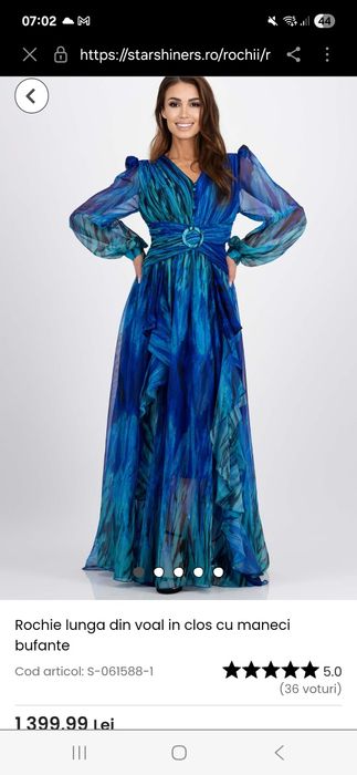 Pentru evenimente- Rochie din voal, vaporoasa