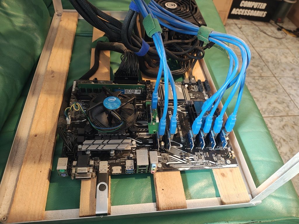 Mining Rig 8 карти Asus P106 6GB