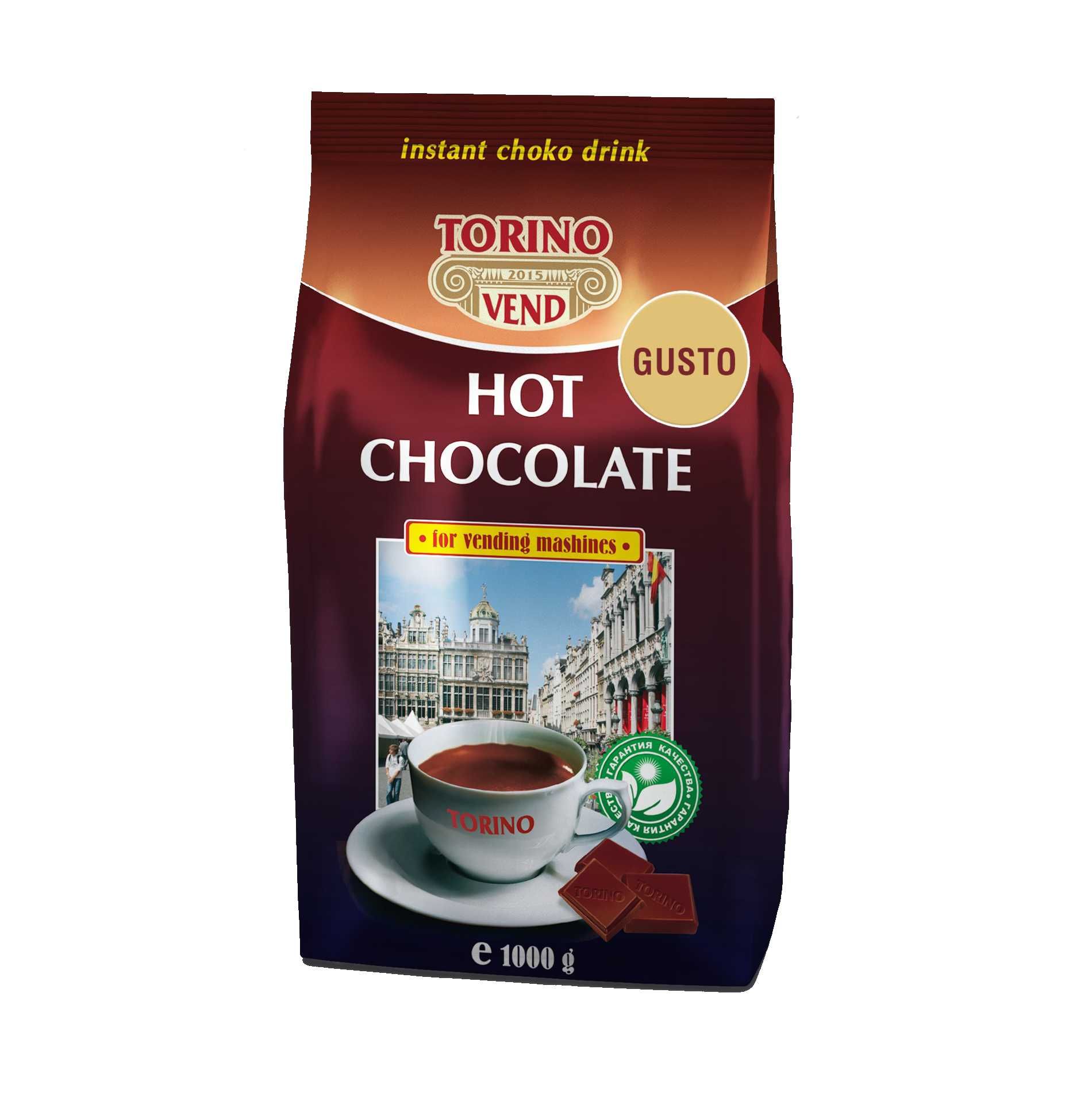 Горячий шоколад TORINO GUSTO 1000г для вендинга, автомата, кофейни
