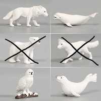 Figurine animale polare mici_urs_vulpe_lup_balena_foca_3-5 cm