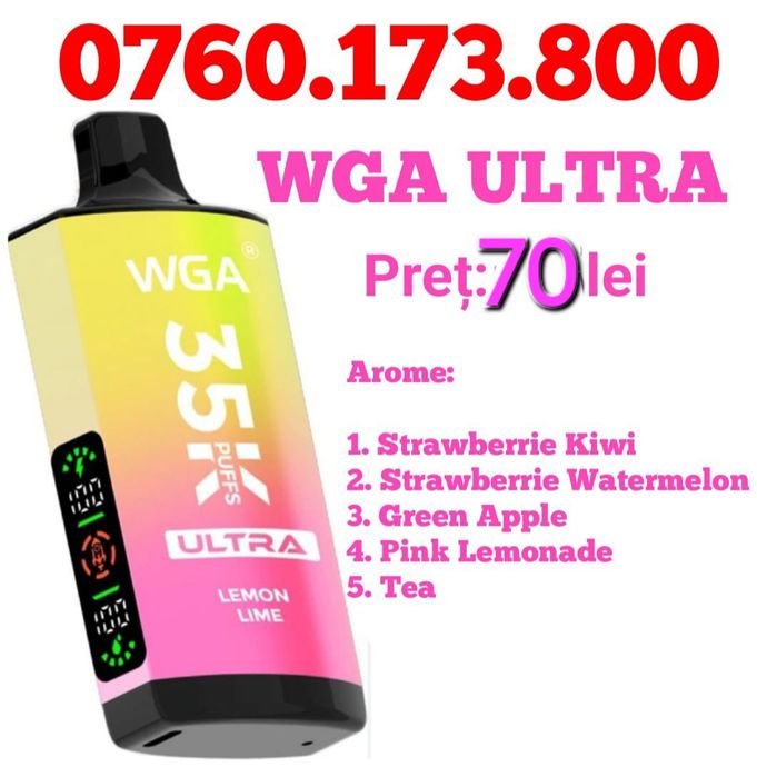 Vape-uri WGA ULTRA 35k fumuri,  originale,  sigilate