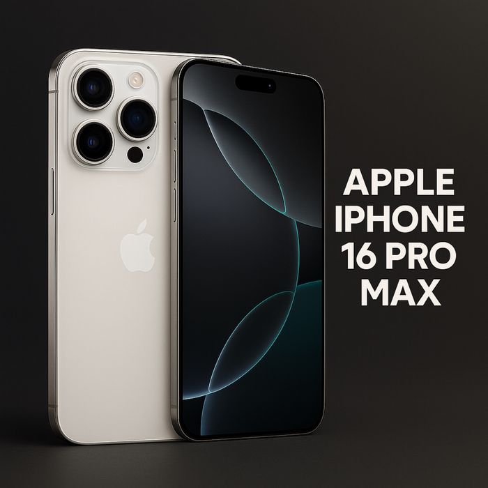НОВ!!! Apple iPhone 16 Pro Max, 256GB, 5G, White Titanium