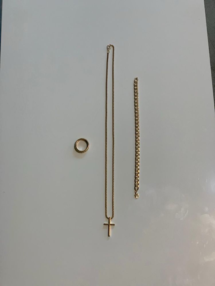 Set accesori aurii complet noi