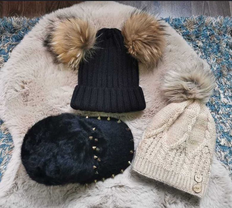 Зимни шапки, естествен косъм, Колан Avin, Alessa